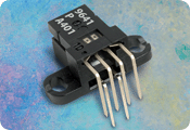 AEDS-9641-P10, Миниатюрный модуль 2-х канального цифрового оптического инкрементного кодера для горизонтального монтажа (гнутые выводы)